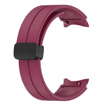 Microsonic Samsung Galaxy Watch 7 40mm Kordon Ribbon Line Bordo