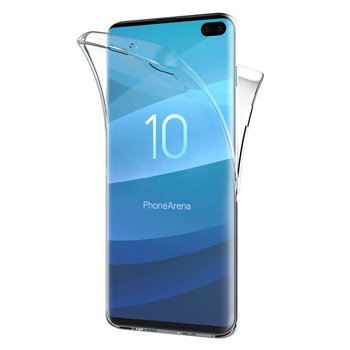 Microsonic Samsung Galaxy S10 Plus Kılıf Komple Gövde Koruyucu Silikon Şeffaf