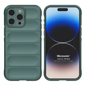 Microsonic Apple iPhone 15 Pro Max Kılıf Oslo Prime Yeşil