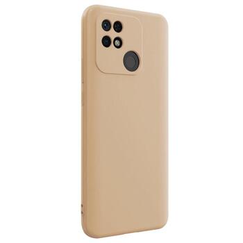 Microsonic Xiaomi Redmi 10C Kılıf Matte Silicone Gold