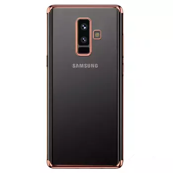 Microsonic Samsung Galaxy A6 Plus 2018 Kılıf Skyfall Transparent Clear Rose Gold