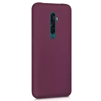 Microsonic Matte Silicone Oppo Reno 2 Kılıf Mor