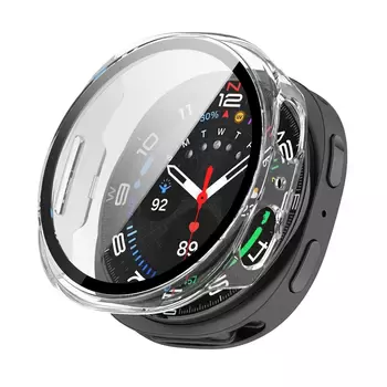 Microsonic Samsung Galaxy Watch 8 44mm Kılıf Clear Premium Slim WatchBand Şeffaf