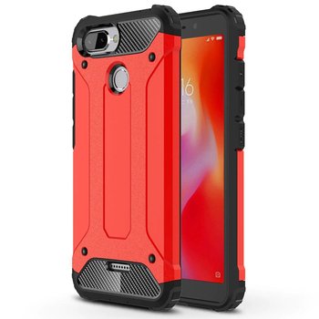 Microsonic Xiaomi Redmi 6 Kılıf Rugged Armor Kırmızı