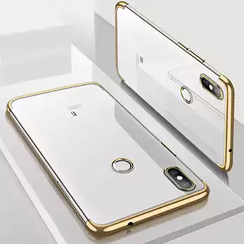 Microsonic Xiaomi Redmi Note 5 Kılıf Skyfall Transparent Clear Gold