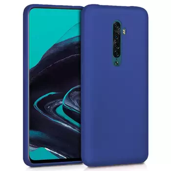 Microsonic Matte Silicone Oppo Reno 2 Kılıf Lacivert