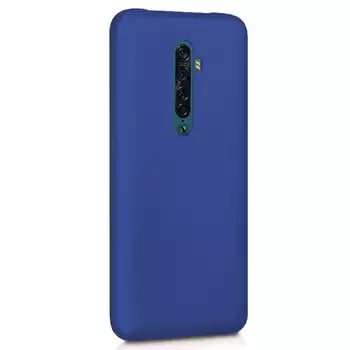 Microsonic Matte Silicone Oppo Reno 2 Kılıf Lacivert