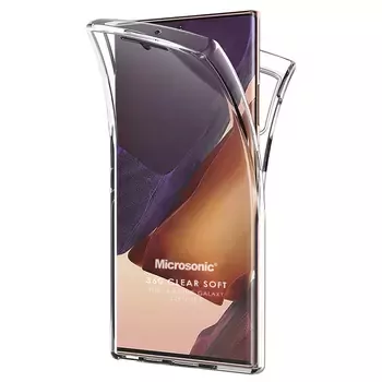 Microsonic Samsung Galaxy S25 Ultra Kılıf 6 Tarafı Tam Full Koruma 360 Clear Soft Şeffaf