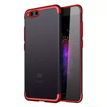 Microsonic Xiaomi Mi6 Kılıf Skyfall Transparent Clear Kırmızı