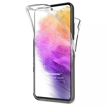 Microsonic Samsung Galaxy S25 Kılıf 6 Tarafı Tam Full Koruma 360 Clear Soft Şeffaf