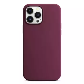 Microsonic Apple iPhone 15 Pro Max Kılıf Liquid Lansman Silikon Bordo