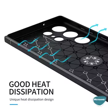 Microsonic Samsung Galaxy S23 Ultra Kılıf Kickstand Ring Holder Kırmızı