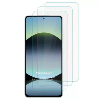 Microsonic Xiaomi Redmi Note 14 5G Screen Protector Nano Glass Cam Ekran Koruyucu (3`lü Paket)