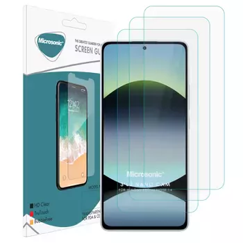 Microsonic Xiaomi Redmi Note 14 5G Screen Protector Nano Glass Cam Ekran Koruyucu (3`lü Paket)