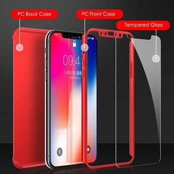 Microsonic iPhone X Full Kılıf Komple Gövde Koruma Gümüş