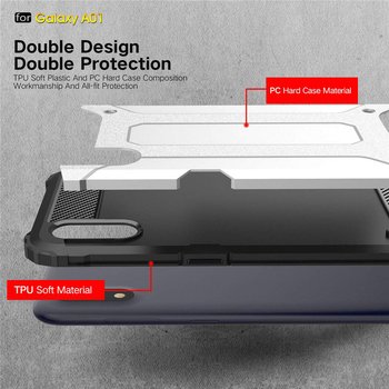 Microsonic Samsung Galaxy A01 Kılıf Rugged Armor Siyah