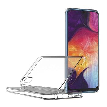 Microsonic Samsung Galaxy A30S Kılıf Komple Gövde Koruyucu Silikon Şeffaf