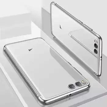 Microsonic Xiaomi Mi6 Kılıf Skyfall Transparent Clear Gümüş