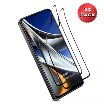 Microsonic Xiaomi Poco X4 Pro 5G Crystal Seramik Nano Ekran Koruyucu Siyah (2 Adet)