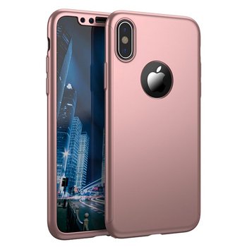 Microsonic iPhone X Full Kılıf Komple Gövde Koruma Rose Gold