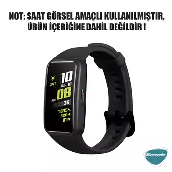 Microsonic Huawei Band 6 Kordon, Silicone Sport Band Turuncu