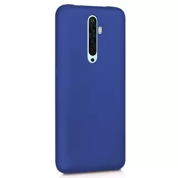 Microsonic Matte Silicone Oppo Reno 2Z Kılıf Lacivert