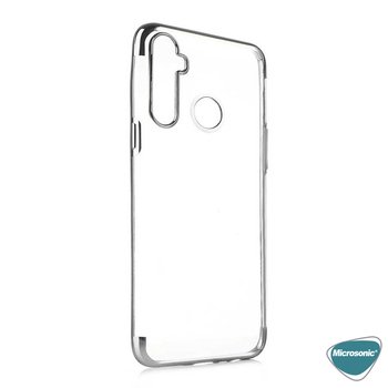 Microsonic Realme 6i Kılıf Skyfall Transparent Clear Gümüş