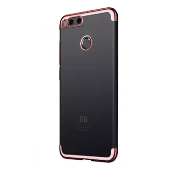 Microsonic Xiaomi Mi A1 Kılıf Skyfall Transparent Clear Rose Gold