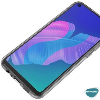 Microsonic Huawei P40 Lite E Kılıf Komple Gövde Koruyucu Silikon Şeffaf