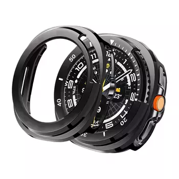 Microsonic Samsung Galaxy Watch 8 Classic 46mm Kılıf Matte Premium Slim WatchBand Siyah