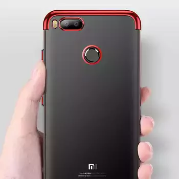 Microsonic Xiaomi Mi A1 Kılıf Skyfall Transparent Clear Gold