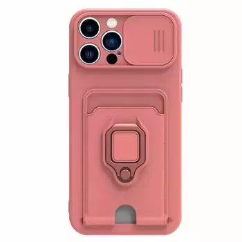 Microsonic Apple iPhone 14 Pro Max Kılıf Multifunction Silicone Pembe