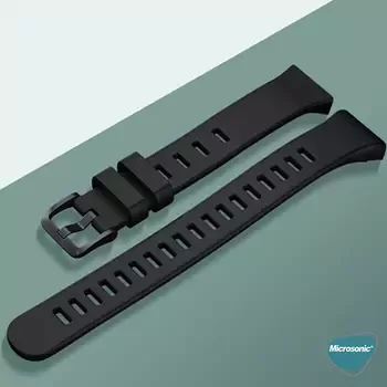 Microsonic Huawei Band 6 Kordon, Silicone Sport Band Mavi