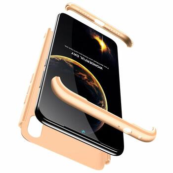 Microsonic Xiaomi Redmi Note 7 Pro Kılıf Double Dip 360 Protective AYS Gold