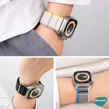 Microsonic Apple Watch Series 11 46mm Kordon Hike Spiral Kahverengi