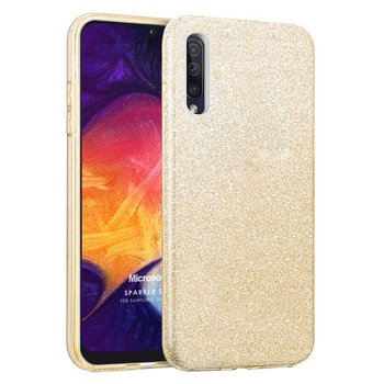 Microsonic Samsung Galaxy A30s Kılıf Sparkle Shiny Gold