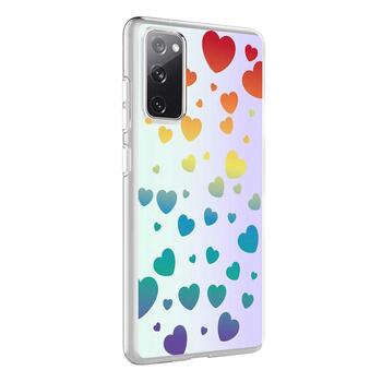 Microsonic Samsung Galaxy S21 FE Braille Feel Desenli Kılıf Heart