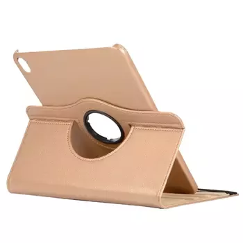 Microsonic Apple iPad Pro 12.9'' 2018 (A1876-A2014-A1895-A1983) Kılıf 360 Dönerli Stand Deri Rose Gold