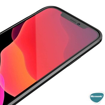 Microsonic Apple iPhone 12 Pro Max Kılıf Deri Dokulu Silikon Kırmızı