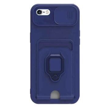 Microsonic Apple iPhone 6S Plus Kılıf Multifunction Silicone Lacivert