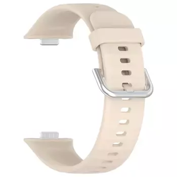 Microsonic Huawei Watch Fit 4 Pro Kordon, Silicone Sport Band Bej