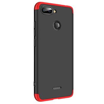 Microsonic Xiaomi Redmi 6 Kılıf Double Dip 360 Protective AYS Siyah - Kırmızı