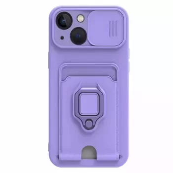 Microsonic Apple iPhone 14 Plus Kılıf Multifunction Silicone Lila