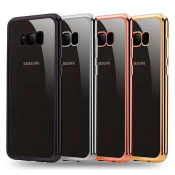 Microsonic Samsung Galaxy S8 Plus Kılıf Skyfall Transparent Clear Rose Gold