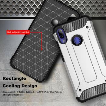 Microsonic Xiaomi Redmi Note 7 Kılıf Rugged Armor Siyah