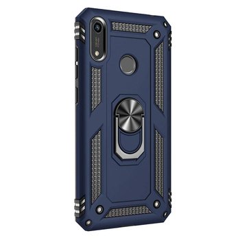 Microsonic Huawei Y6S 2019 Kılıf Military Ring Holder Lacivert