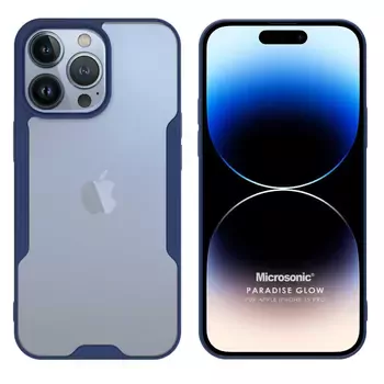 Microsonic Apple iPhone 15 Pro Kılıf Paradise Glow Lacivert