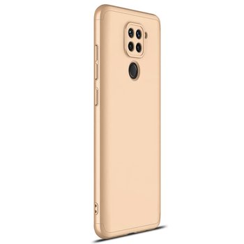 Microsonic Xiaomi Redmi Note 9 Kılıf Double Dip 360 Protective AYS Gold