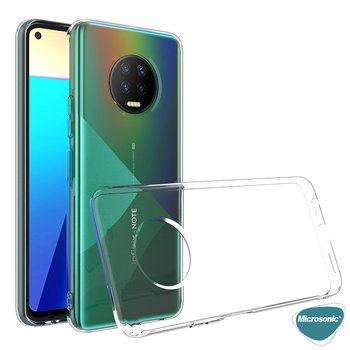 Microsonic Infinix Note 7 Kılıf Transparent Soft Beyaz