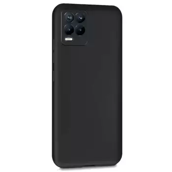 Microsonic Matte Silicone Realme 8 Kılıf Siyah